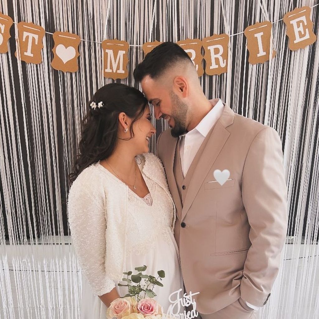Sharon Trovato und ihr Mann Orkun am ihrer Hochzeit