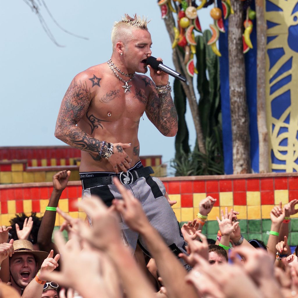 Shifty Shellshock beim MTV's Spring Break 2001 in Cancun, Mexiko
