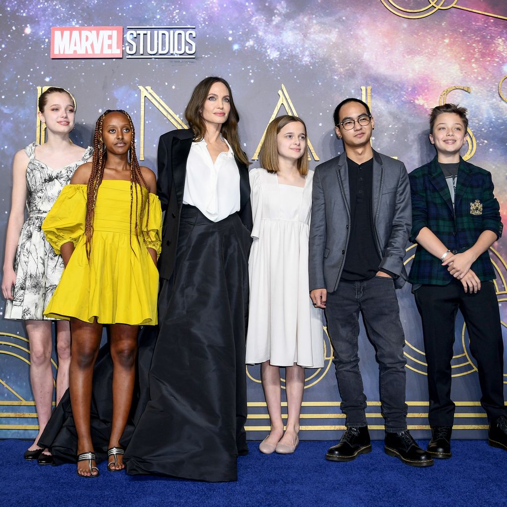 Shiloh Jolie-Pitt, Zahara Jolie-Pitt, Angelina Jolie, Vivienne, Maddox und Knox Jolie-Pitt