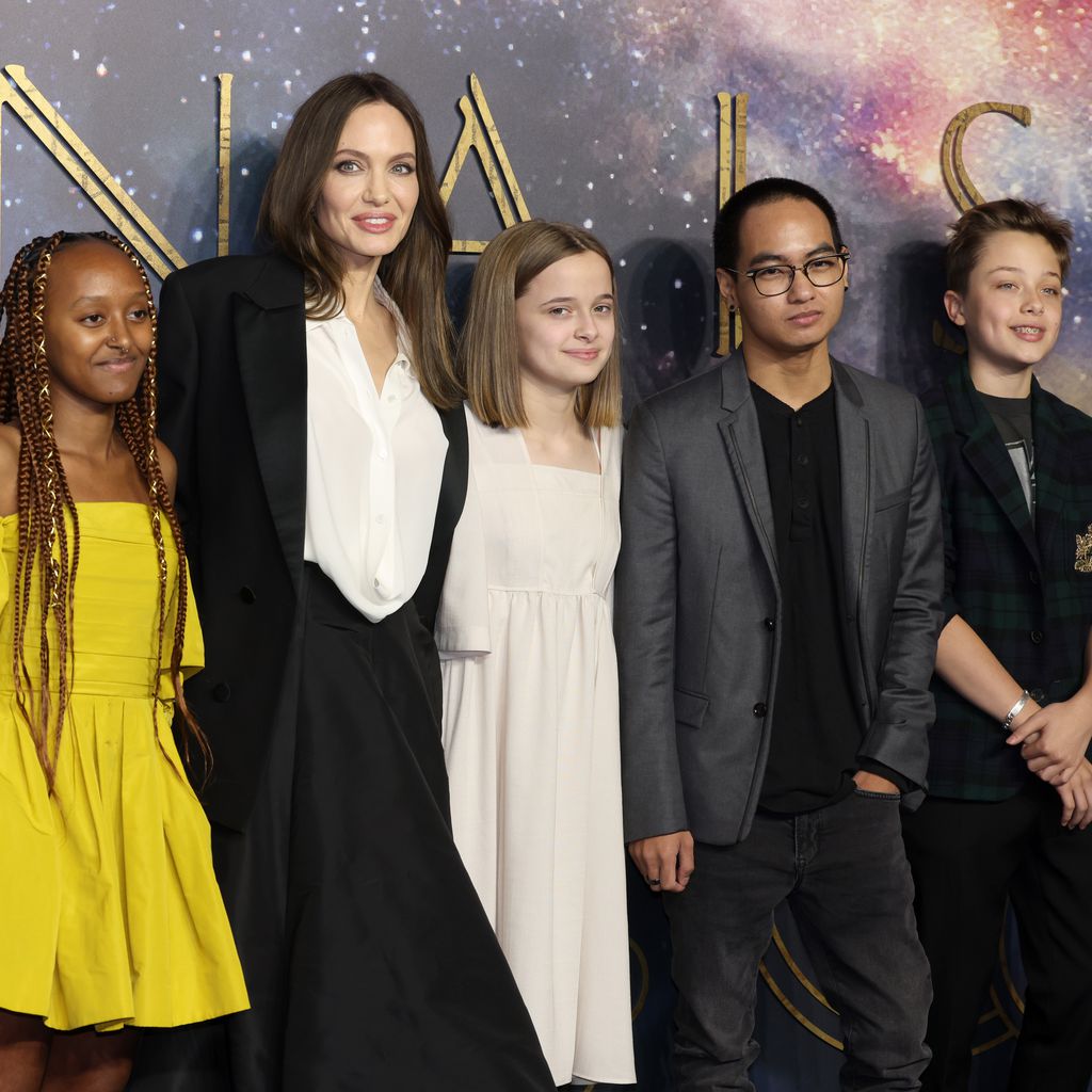 Angelina Jolie und ihre Kids Shiloh, Zahara, Vivienne, Maddox und Knox bei der "Eternals"-Premiere