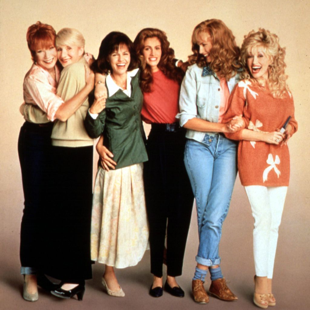 Shirley Maclaine, Olympia Dukakis, Sally Field, Julia Roberts, Daryl Hannah und Dolly Parton