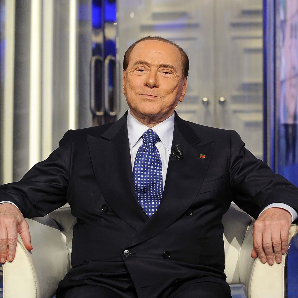 Silvio Berlusconi in der Talkshow "Porta a Porta" in Rom