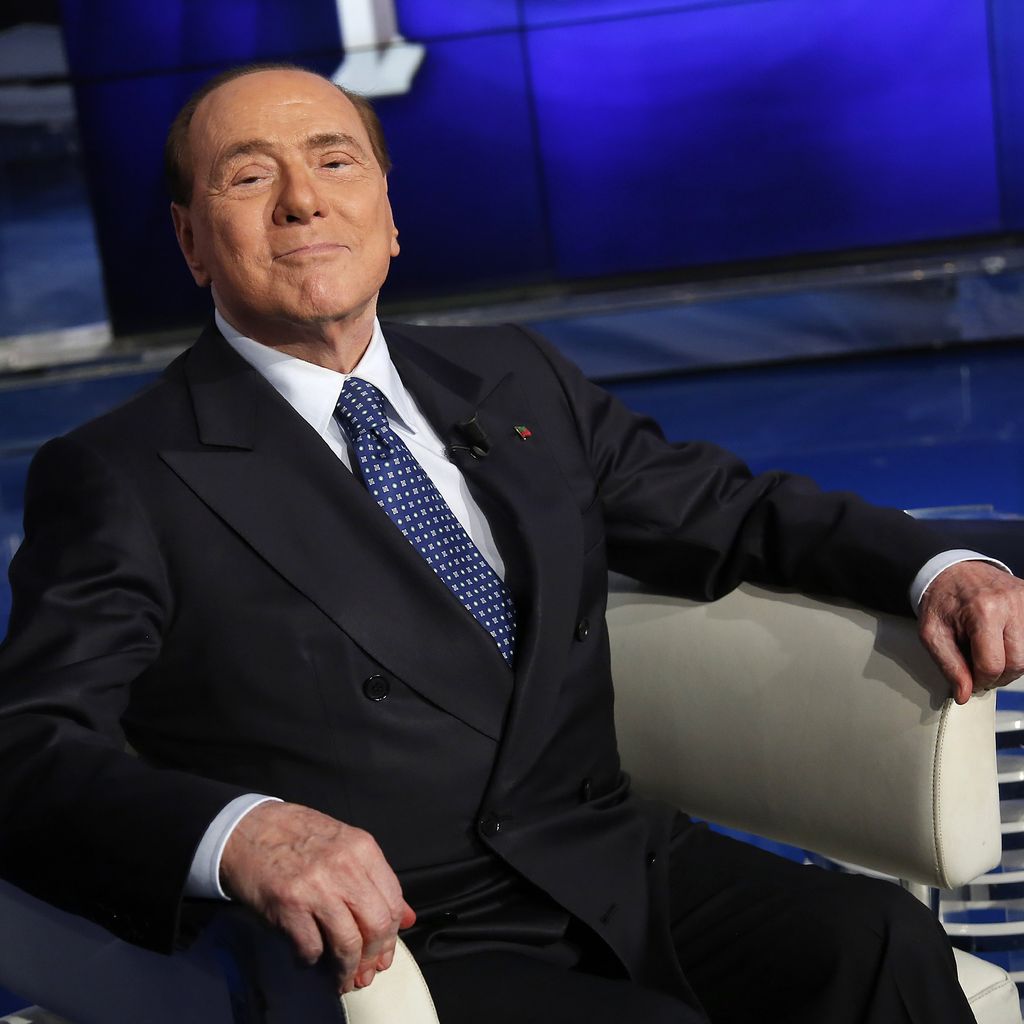 Silvio Berlusconi in der Talkshow "Porta a Porta" in Rom