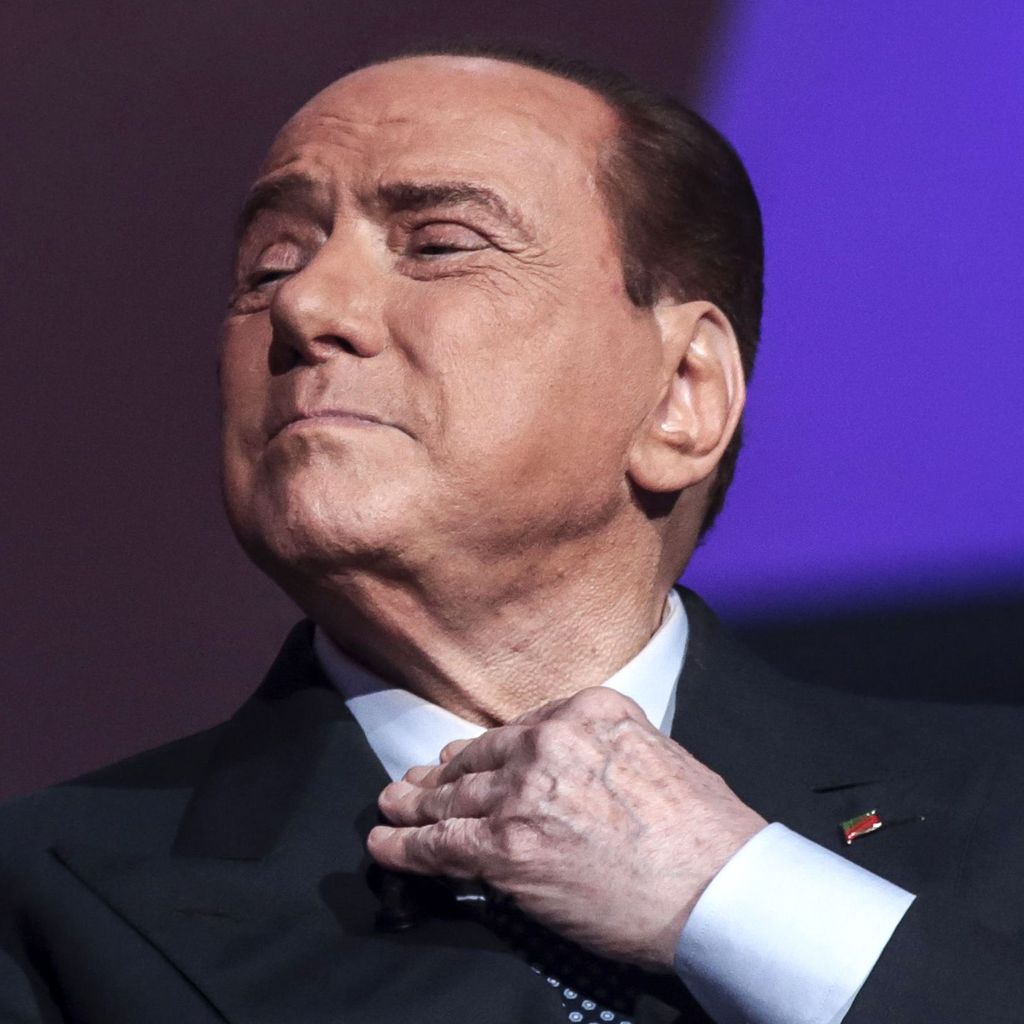Silvio Berlusconi in der TV-Show "Virus" in Rom