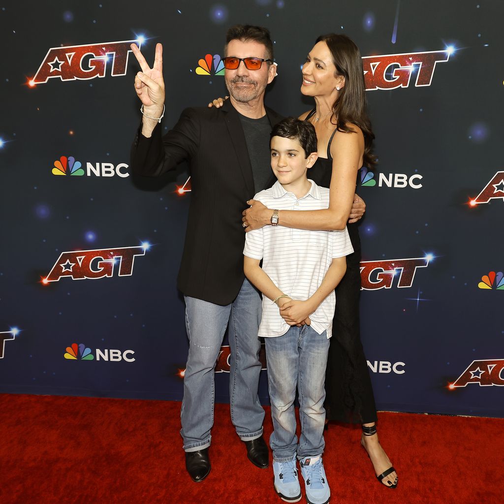 Simon Cowell, Sohn Eric und Lauren Silverman im September 2023