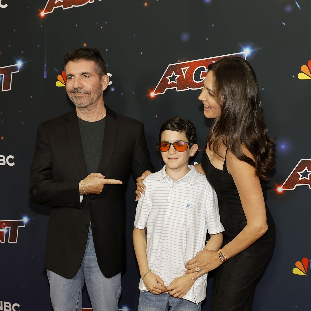Simon Cowell, Sohnemann Eric Philip und Partnerin Lauren Silverman