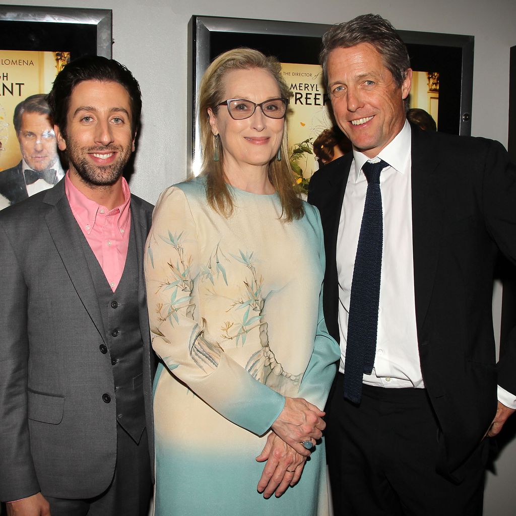 Simon Helberg, Meryl Streep und Hugh Grant