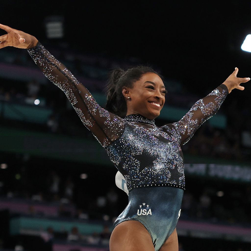 Simone Biles während der Olympischen Spiele im Juli 2024