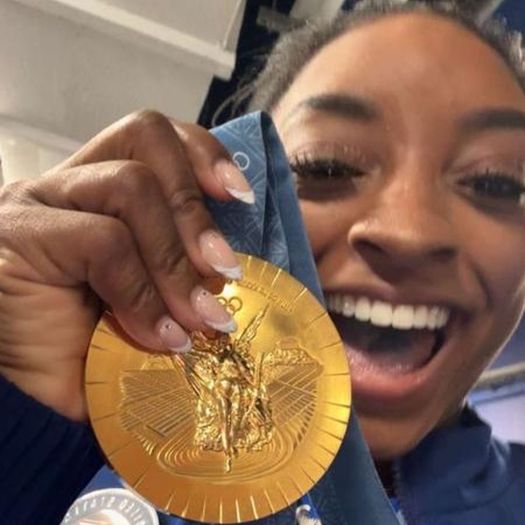 Simone Biles, Olympiasiegerin, im August 2024