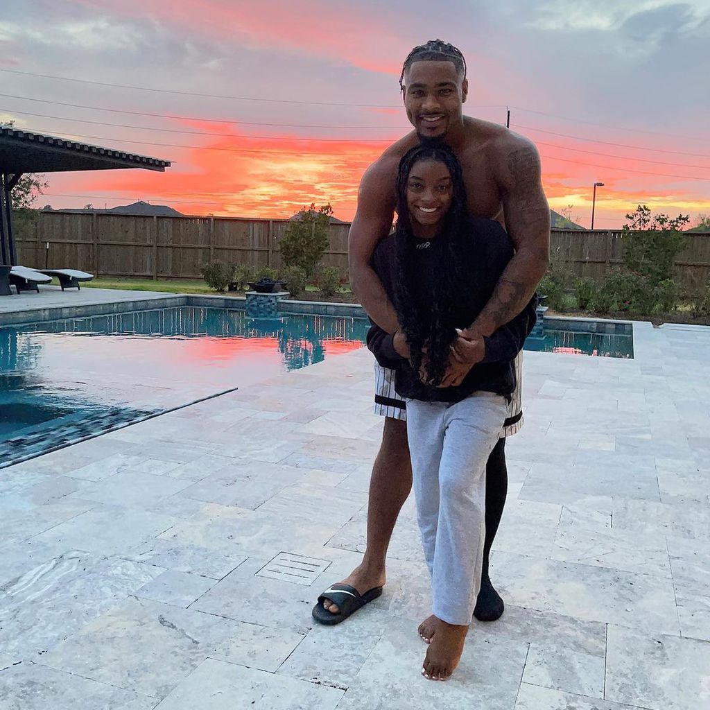 Simone Biles und ihr Freund Jonathan Owens im August 2021