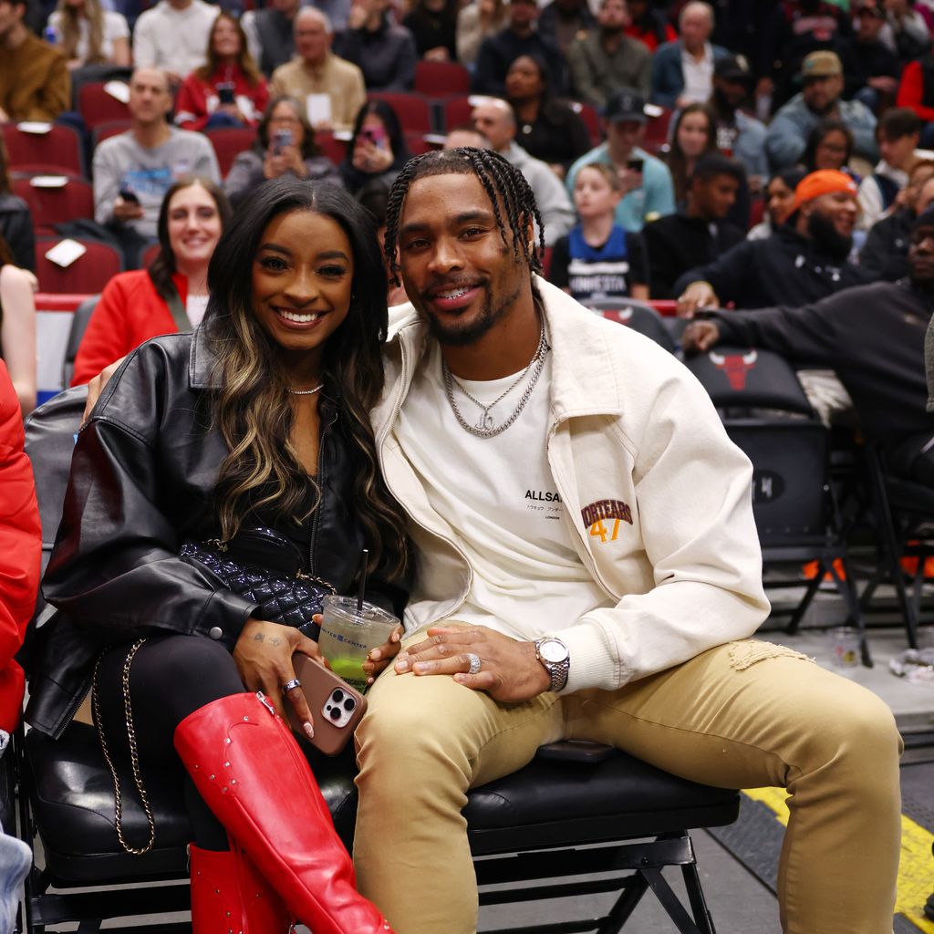 Simone Biles und Jonathan Owens, November 2024