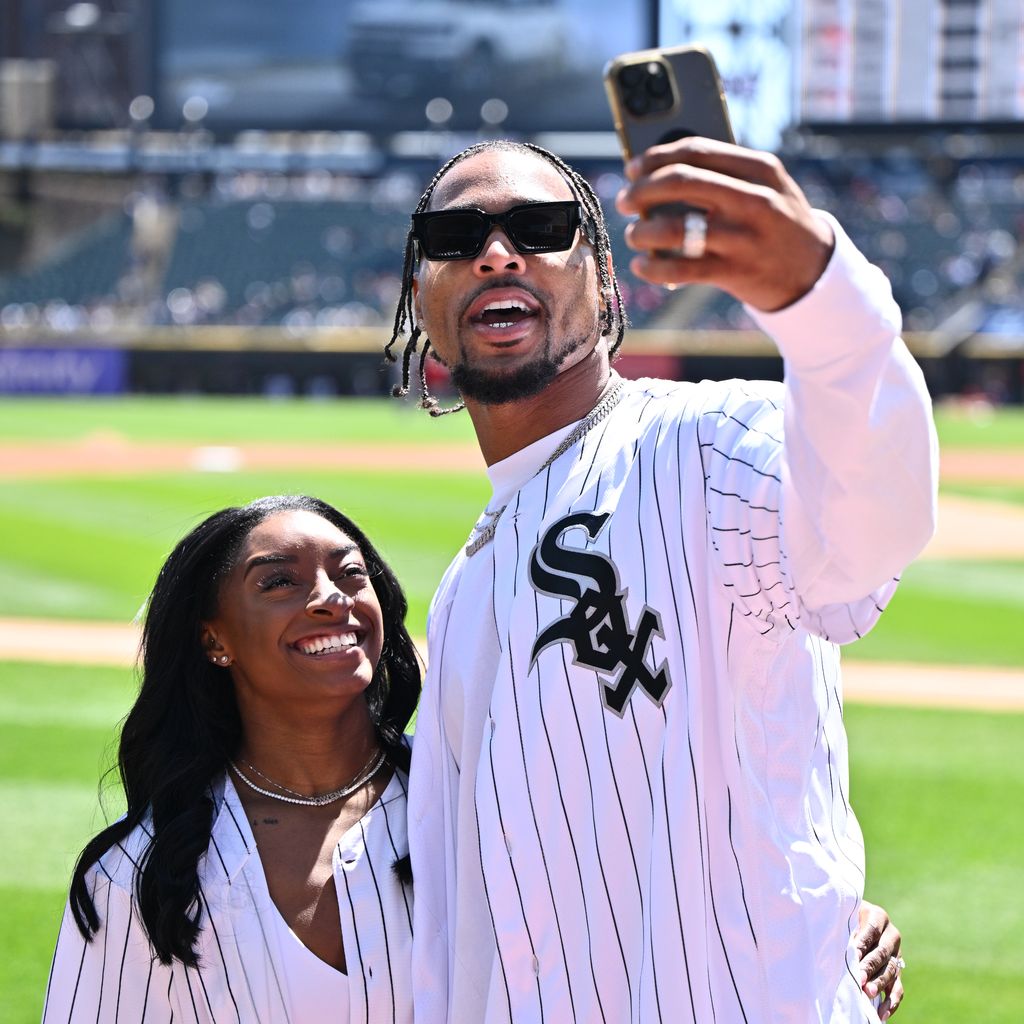 Simone Biles und Jonathan Owens im April 2024