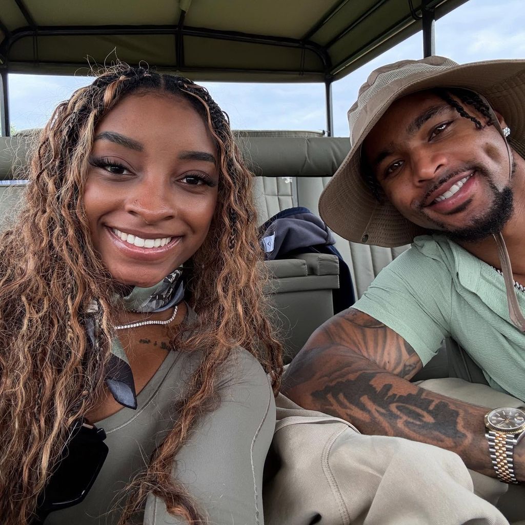 Simone Biles und Jonathan Owens im Februar 2025