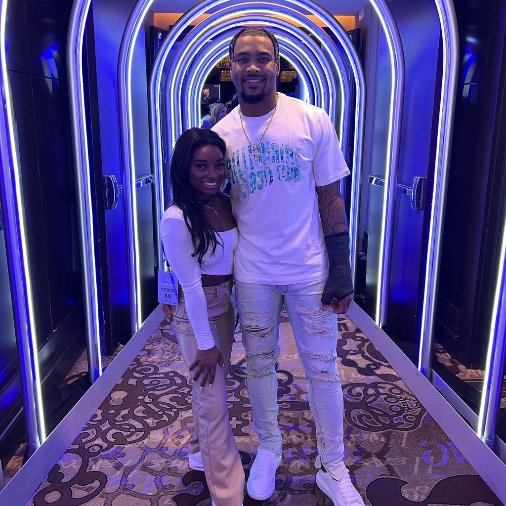 Simone Biles und Jonathan Owens, Sportler
