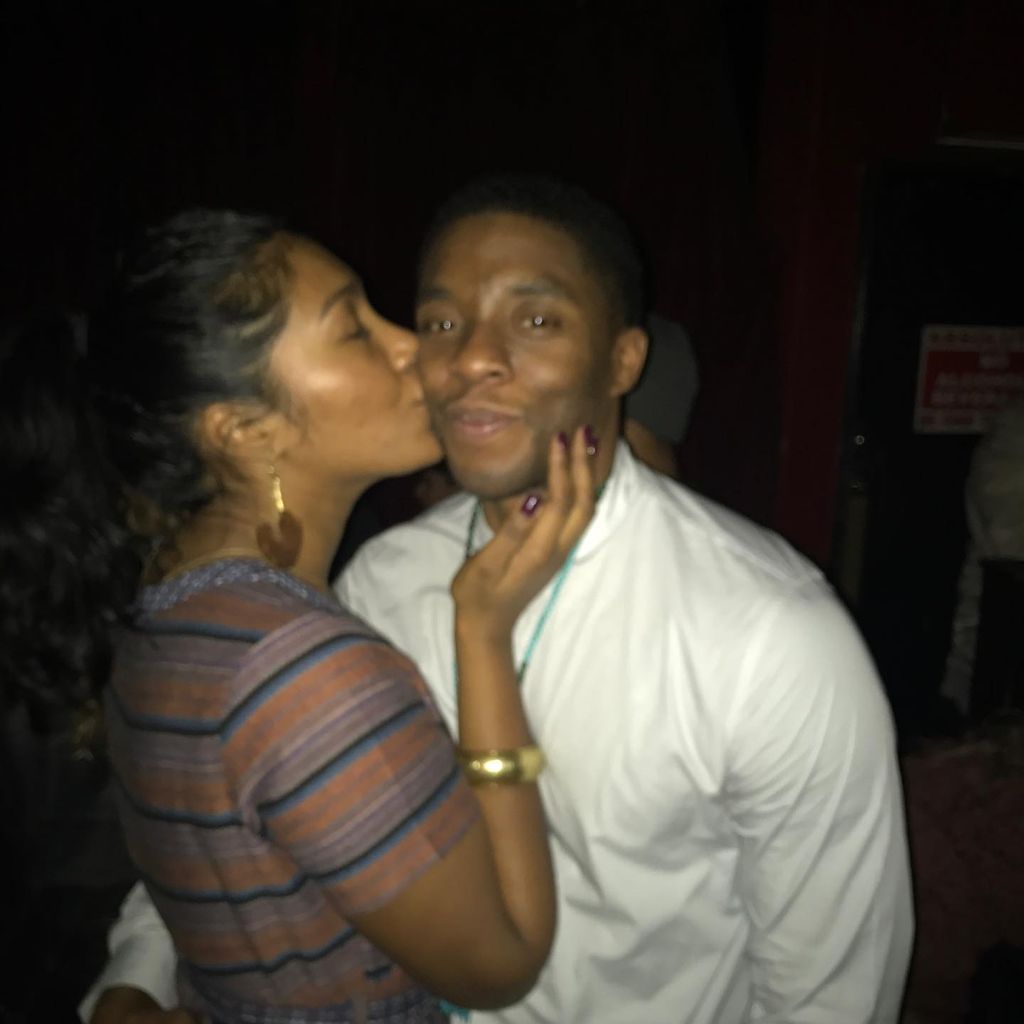 Taylor Simone Ledward und Chadwick Boseman