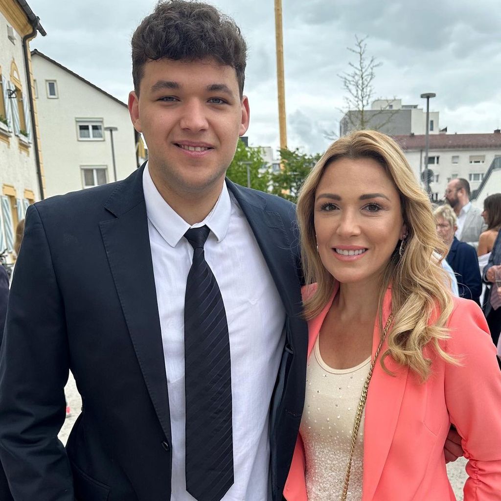 Simone Mecky-Ballack mit ihrem Sohn Louis