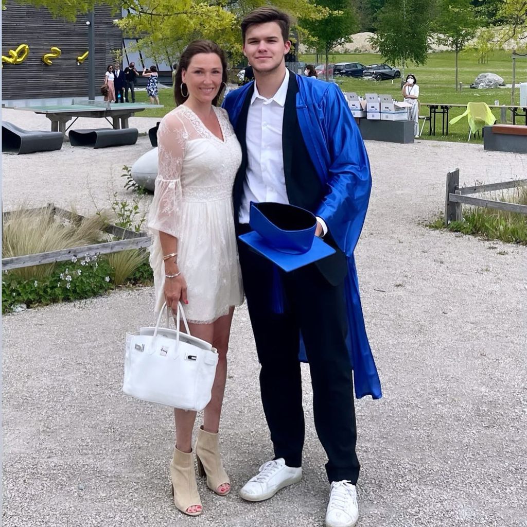 Simone Mecky-Ballack und ihr Sohn Emilio, Juni 2021