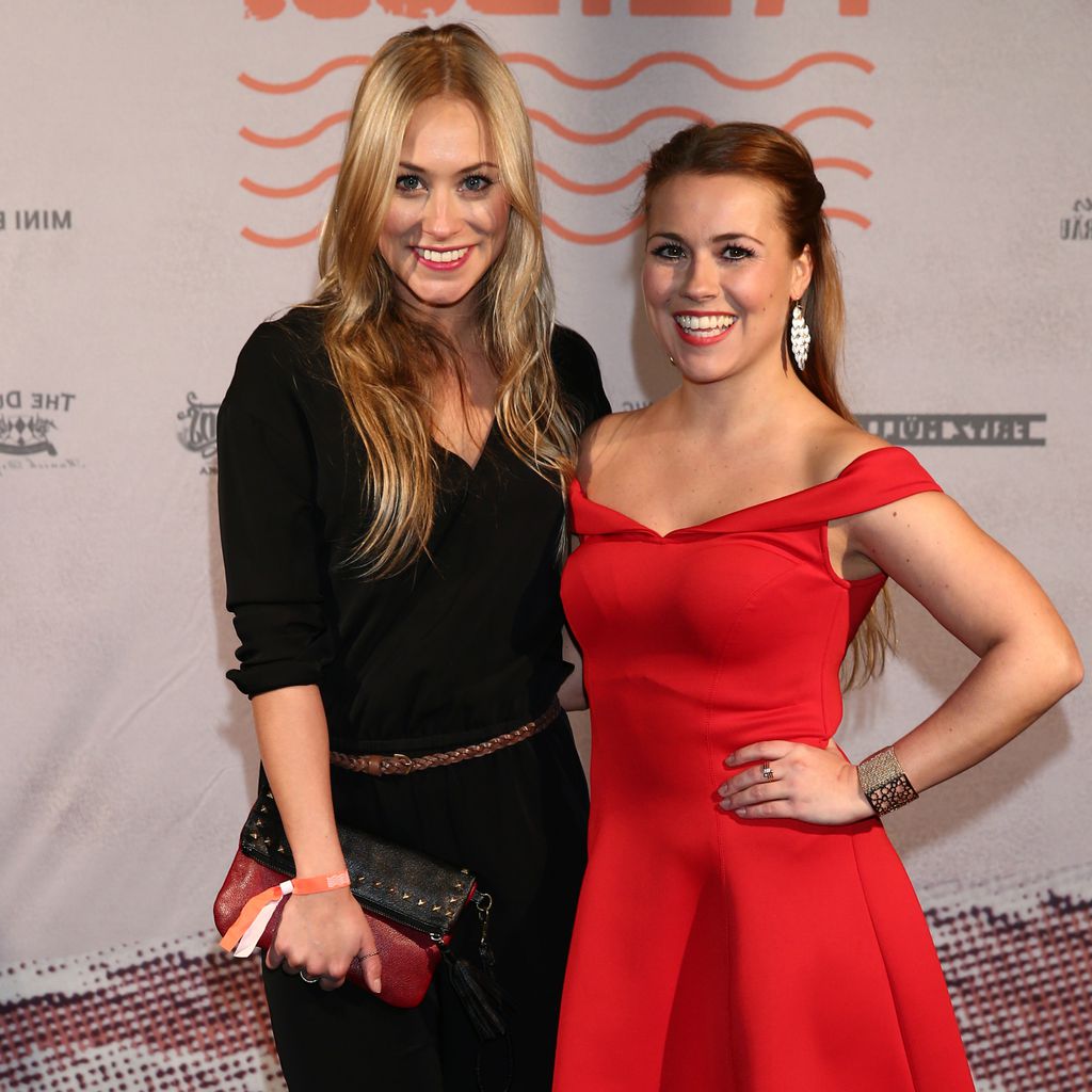 Sina und Sarah Tkotsch bei der Bavaria Film Party 2016