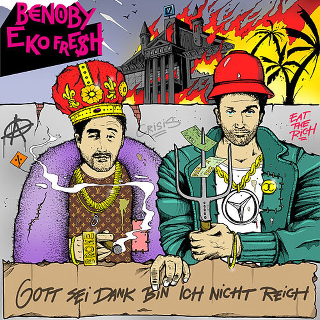 Single-Cover von Benobys "Gott sei Dank bin ich nicht reich" featuring Eko Fresh