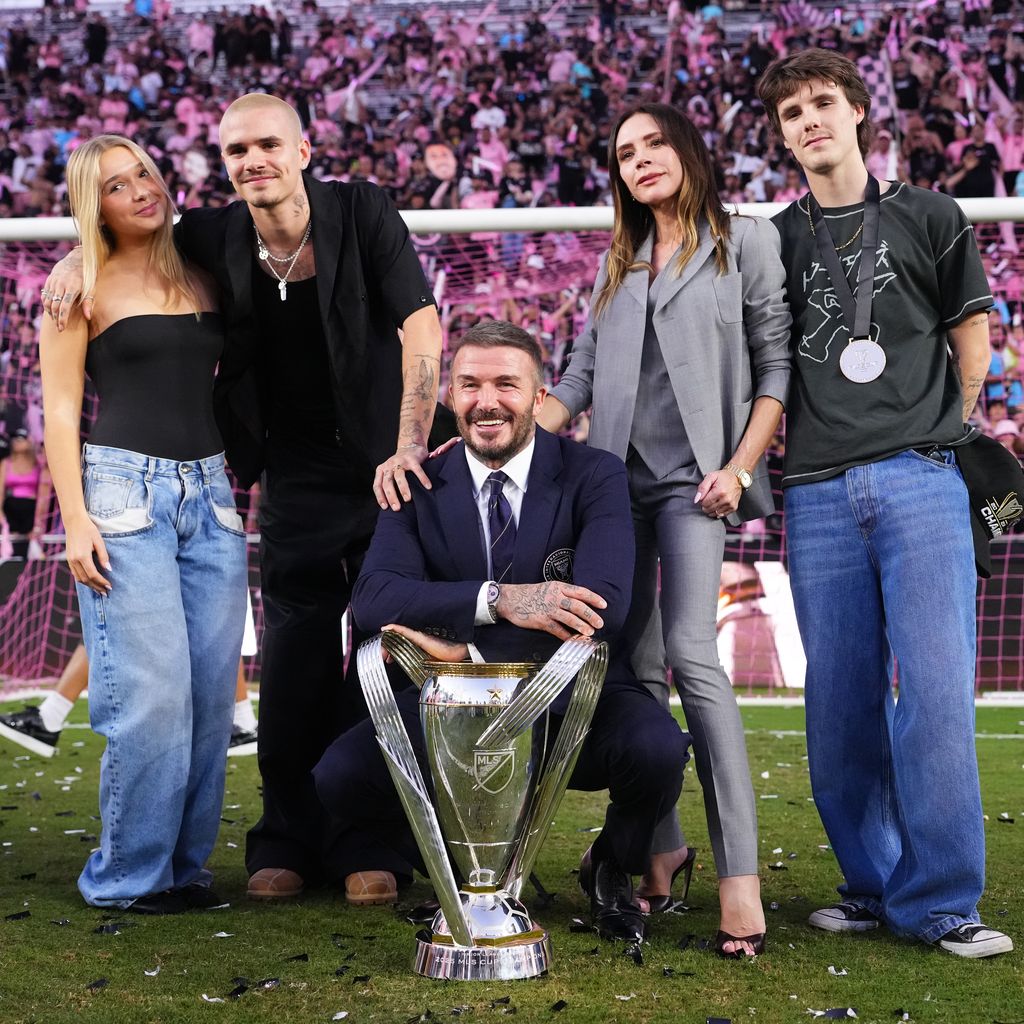 Sir David Beckham feiert mit seiner Familie den MLS-Cup-Sieg von Inter Miami CF