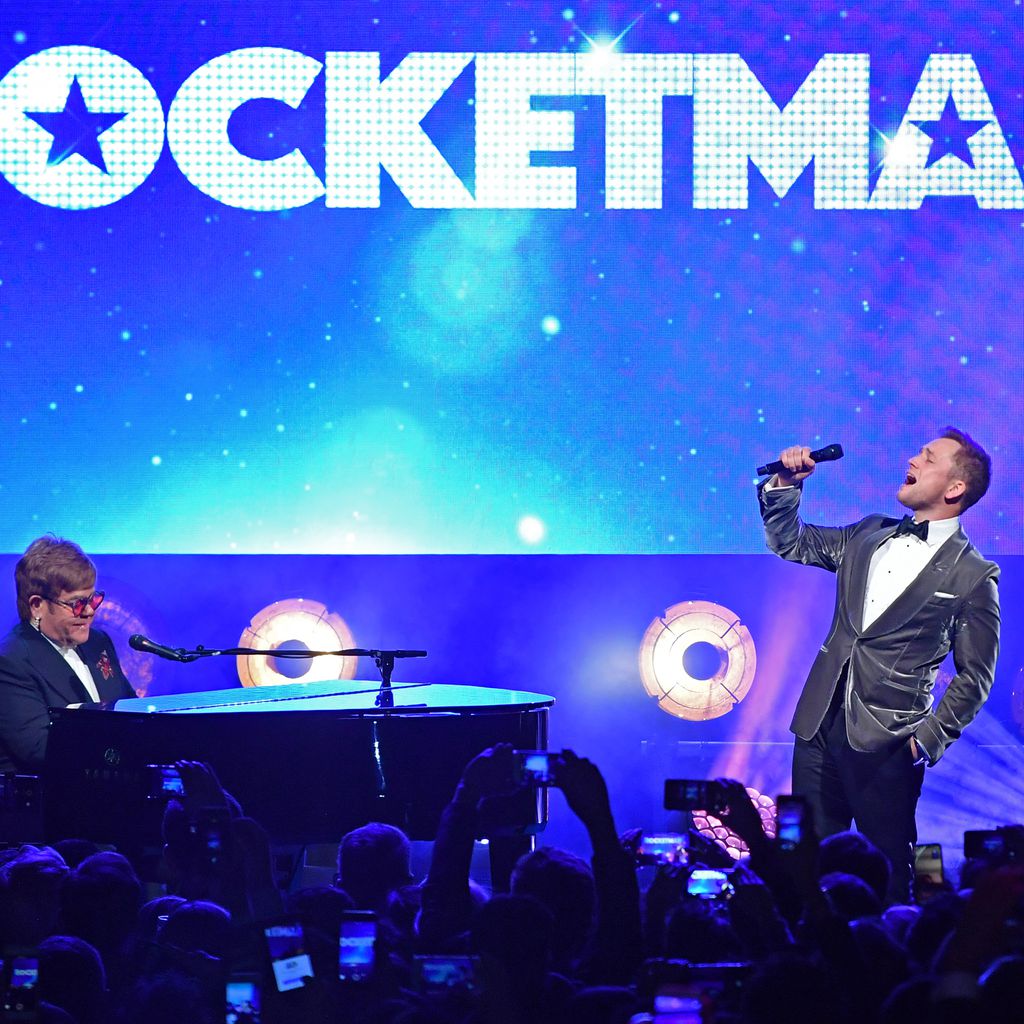 Sir Elton John und Taron Egerton im Mai 2019