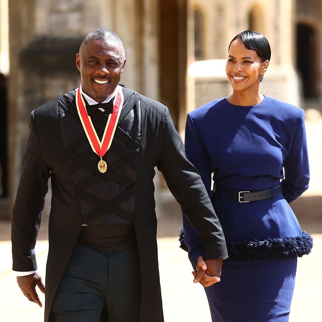 Sir Idris Elba und Sabrina Dhowre Elba nach der Ehrung auf Schloss Windsor am 2. Juni 2026