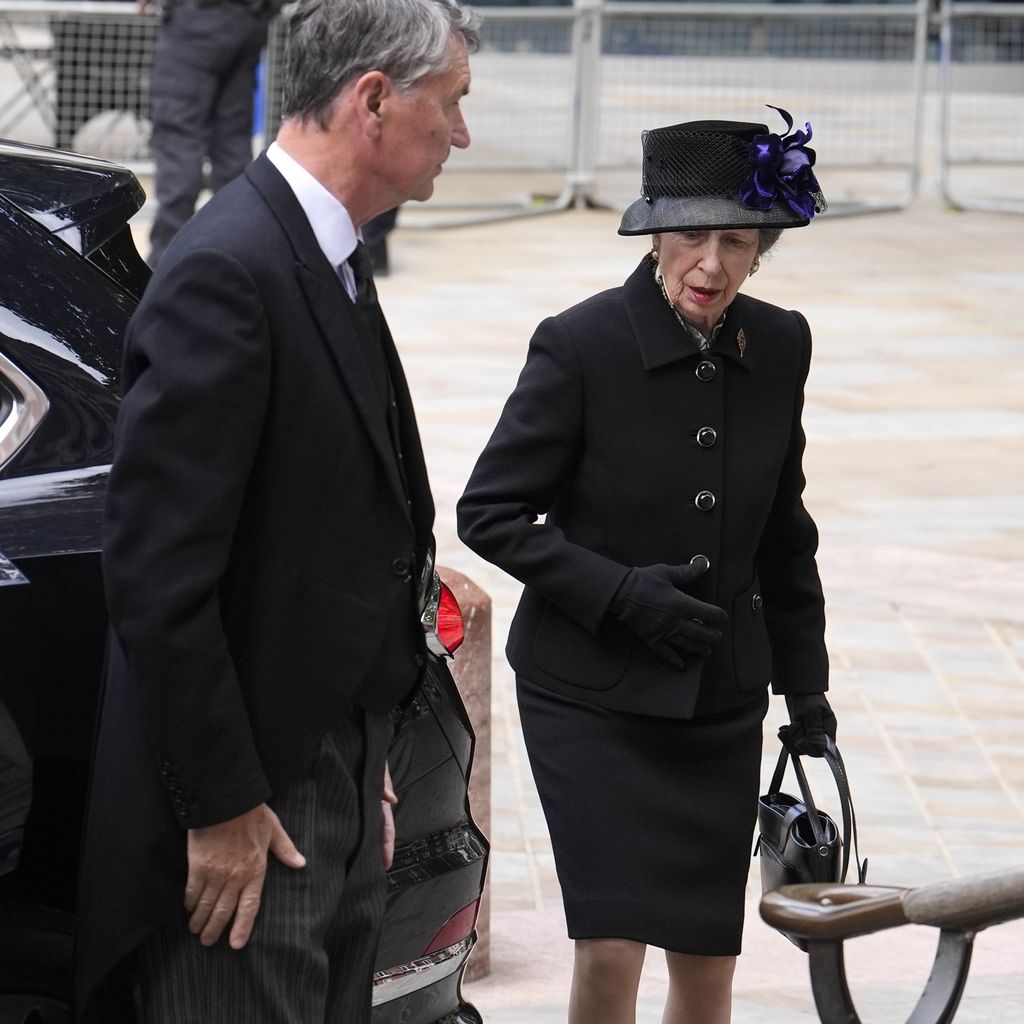 Sir Timothy Laurence und Prinzessin Anne bei der Beerdigung der Herzogin von Kent