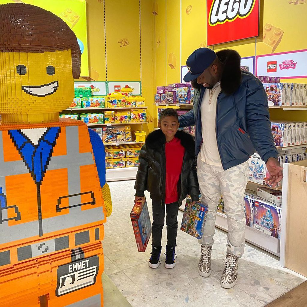 Sire mit Vater 50 Cent bei Toys 'R' Us