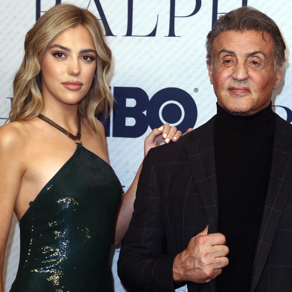 Sistine Stallone mit ihrem Vater Sylvester Stallone