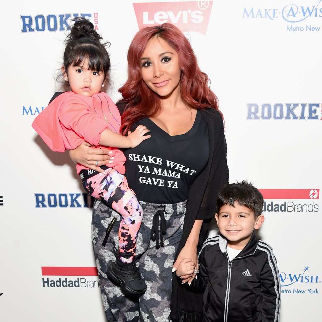 Snooki mit Tochter Giovanna und Lorenzo