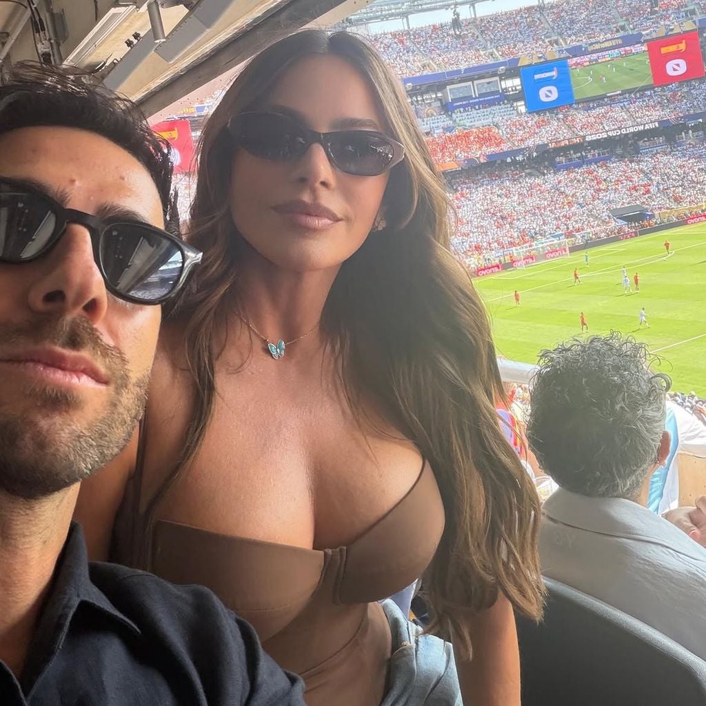 Sofia Vergara und Douglas Chabbott beim WM-Endspiel