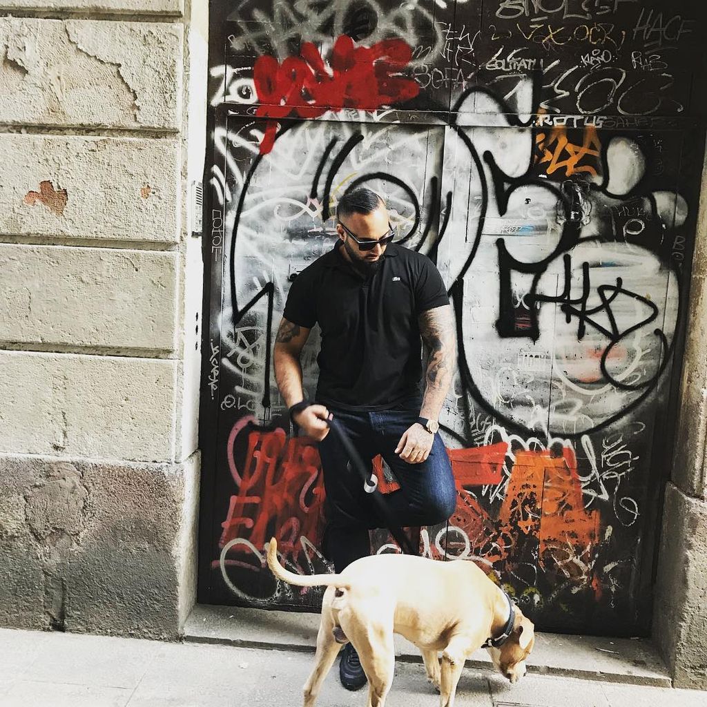 Sohel mit seinem Hund King