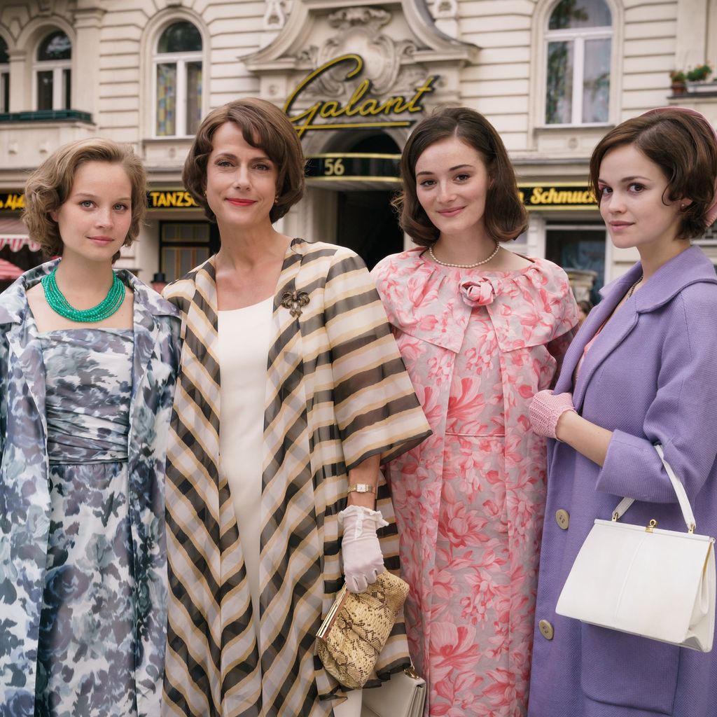 Sonja Gerhardt, Claudia Michelsen, Maria Ehrich und Emilia Schüle in "Ku'damm 63"