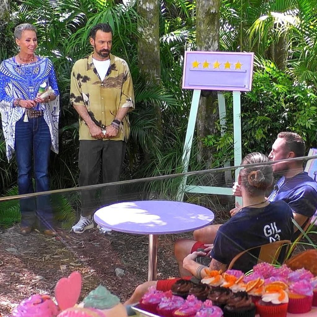 Sonja Zietlow, Jan Köppen, Patrick Romer und Gil Ofarim im Dschungelcamp 2026