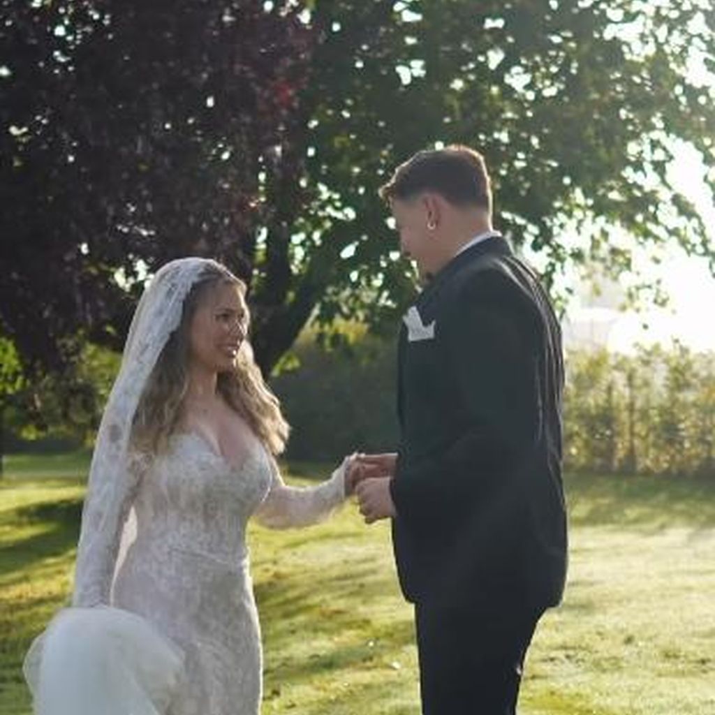 Sonny Loops und Jamie Birrell am Tag ihrer Hochzeit