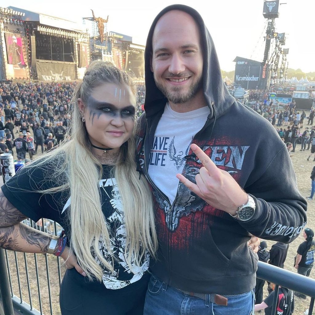 Sophia Thiel und Raphael Birchner beim Wacken Open Air