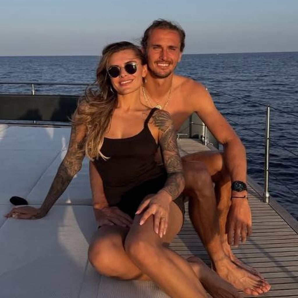 Sophia Thomalla mit Alexander Zverev auf Mallorca, Juli 2026