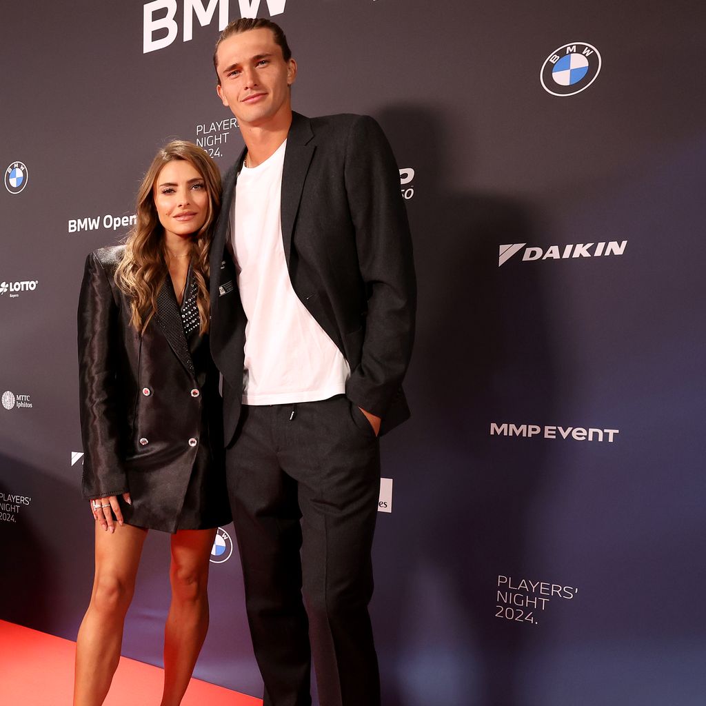 Sophia Thomalla und Alexander Zverev im April 2024