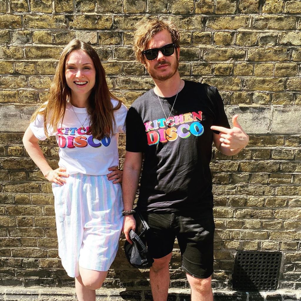 Sophie Ellis-Bextor mit ihrem Ehemann Richard Jones im Juli 2020