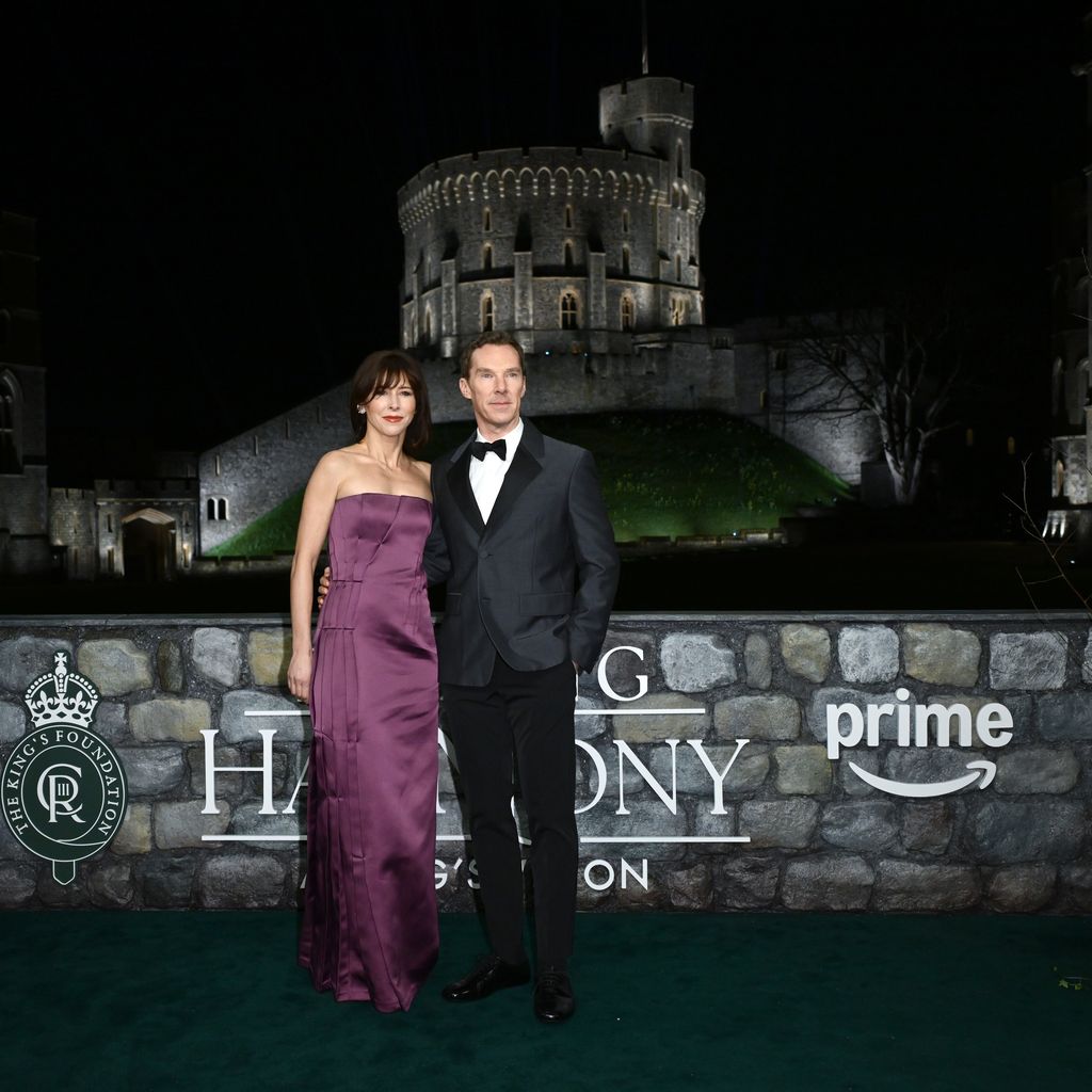 Sophie Hunter und Benedict Cumberbatch bei der Premiere von "Finding Harmony: A King's Vision" auf Schloss Windsor