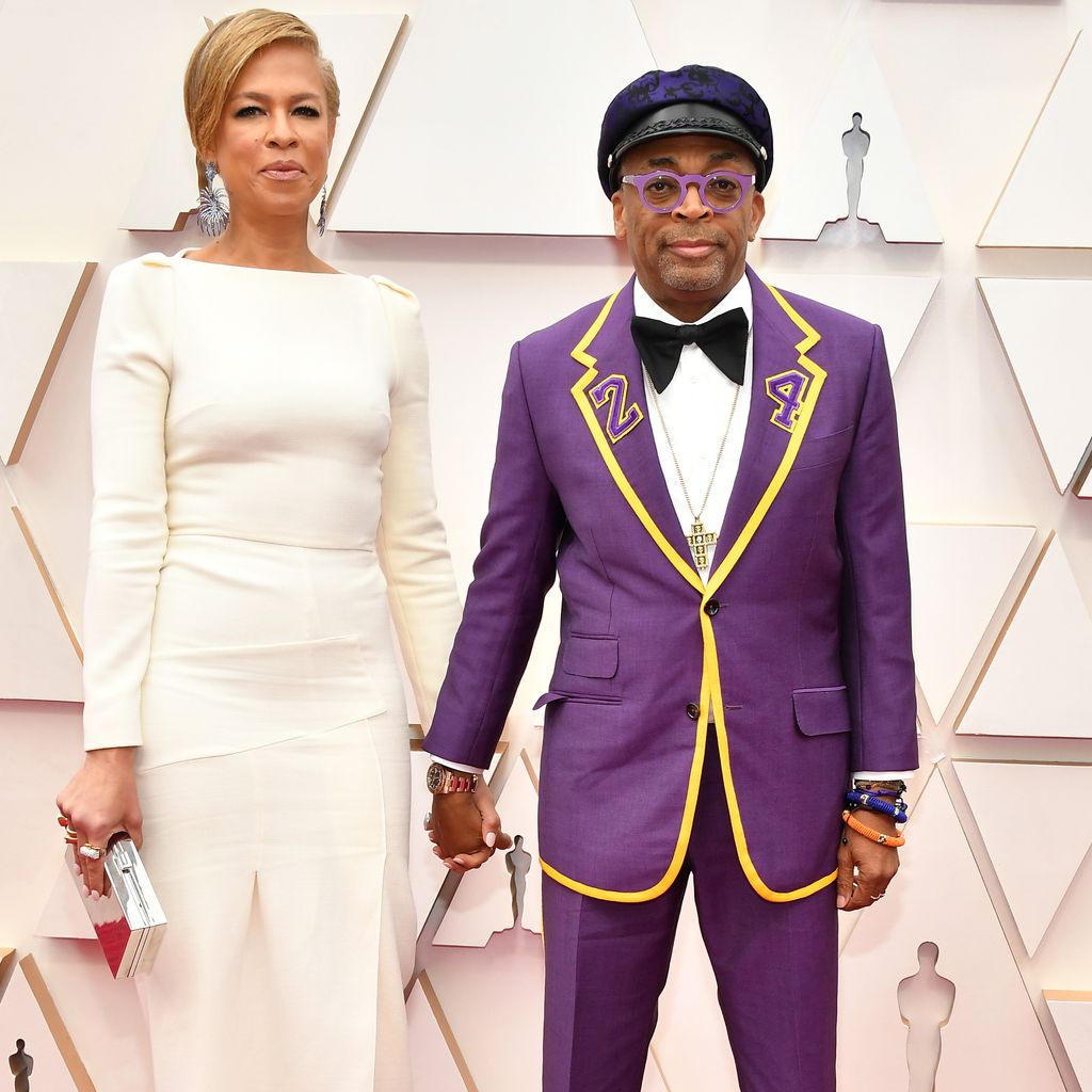 Spike Lee mit seiner Frau Tonya Lewis Lee (l.)