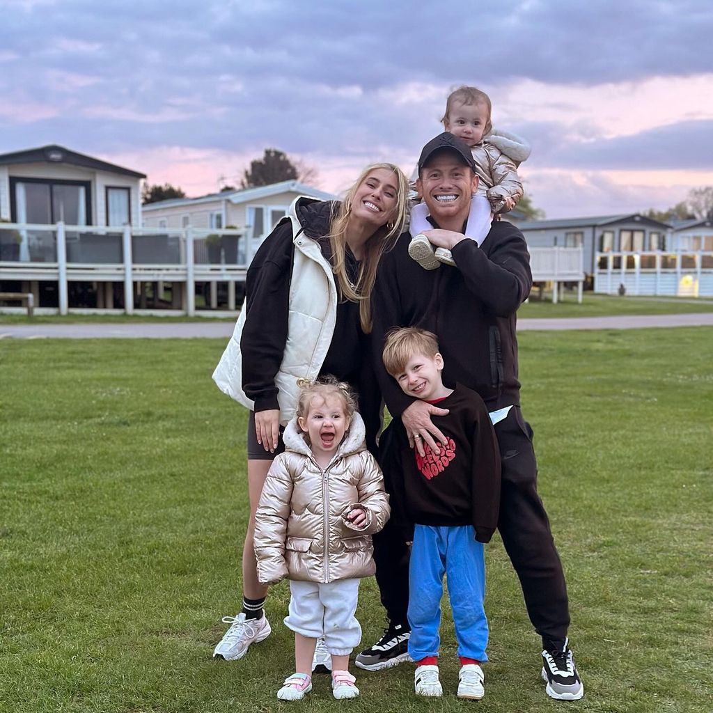 Stacey Solomon mit ihrer Familie