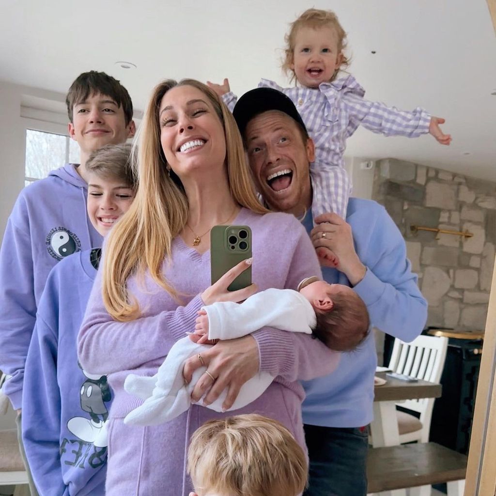 Stacey Solomon und Joe Swash mit ihrer Familie