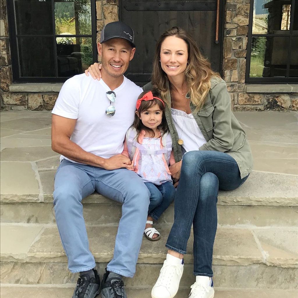 Stacy Keibler und Jared Pobre mit ihrer Tochter