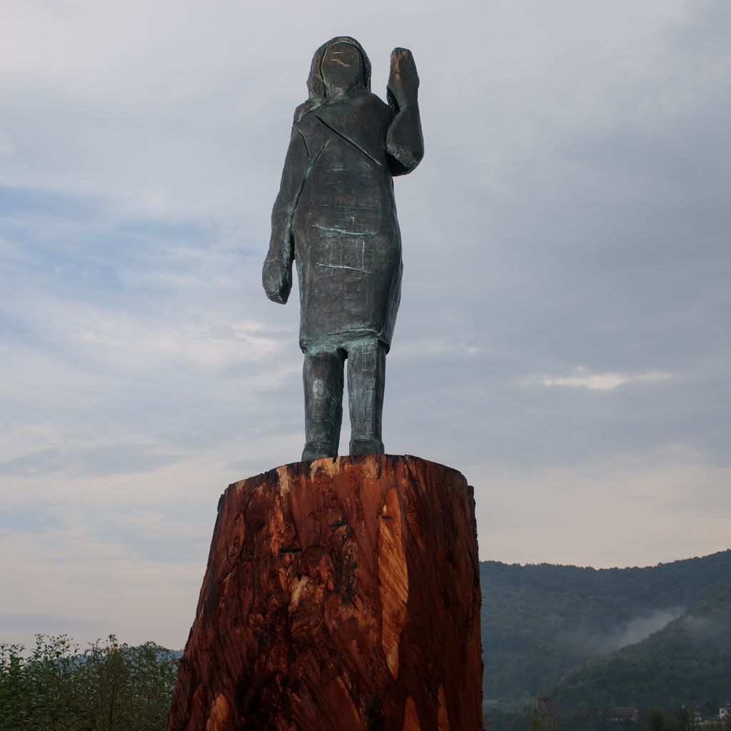 Statue von Melania Trump in Slowenien