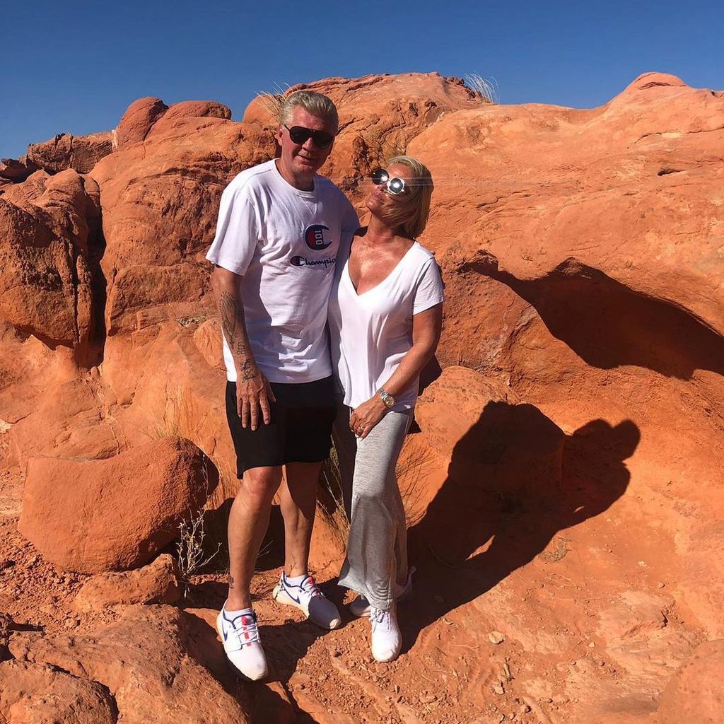 Stefan Effenberg und Claudia Effenberg im Urlaub
