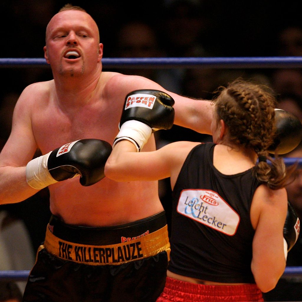 Stefan Raab und Regina Halmich, März 2007