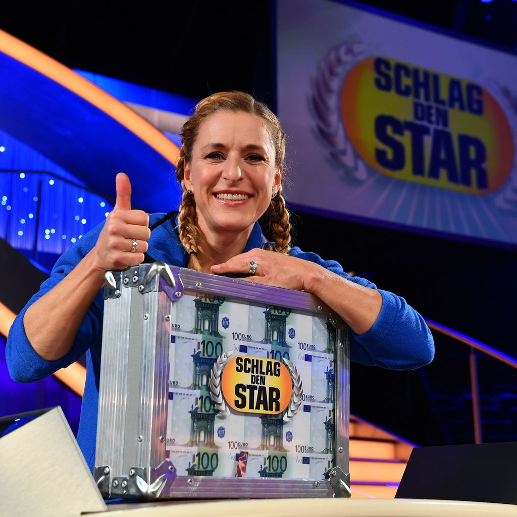 Stefanie Hertel nach ihrem "Schlag den Star"-Sieg