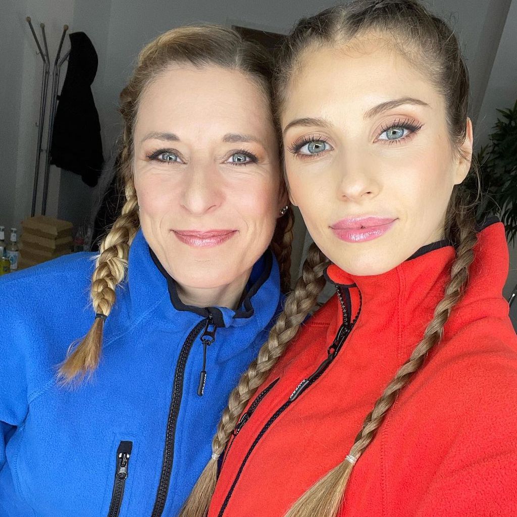 Stefanie Hertel und Cathy Hummels im November 2020