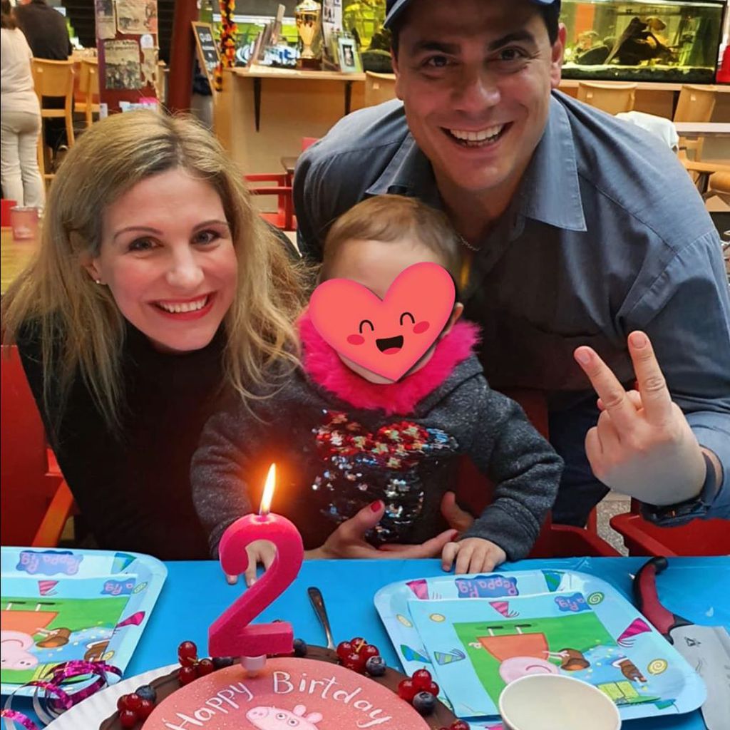 Stefanie Schanzleh und Silva Gonzalez mit Tochter Ella